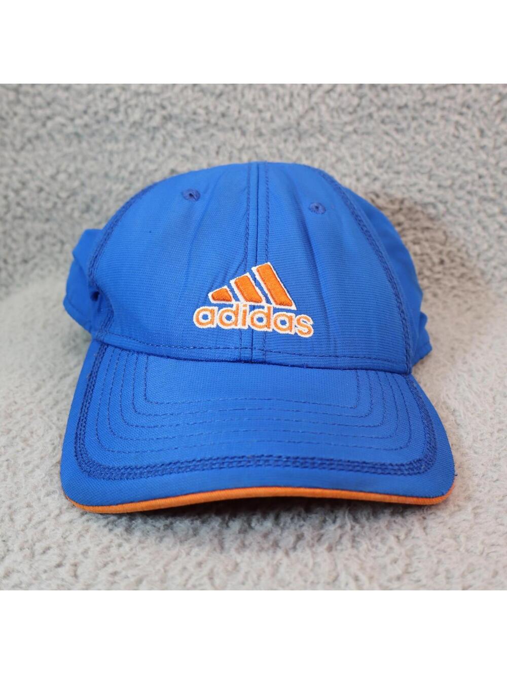 Vtg Adidas Hat Cap StrapBack Blue Mens One Size Golf UF